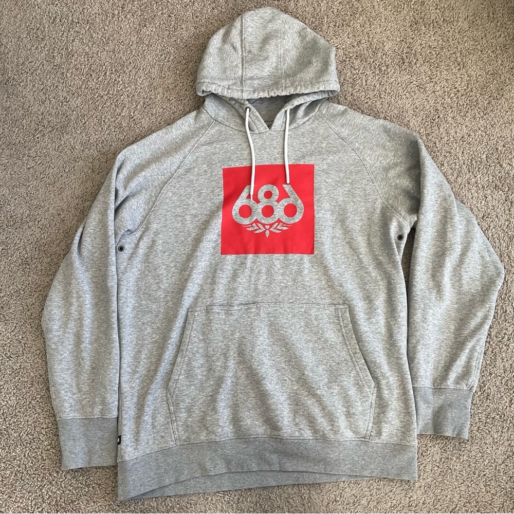 686 Heather Knockout Pullover Hoody Hoodie